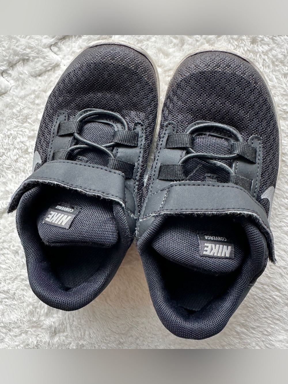 Nike Converge Black Casual Shoes, Size 9C Kids